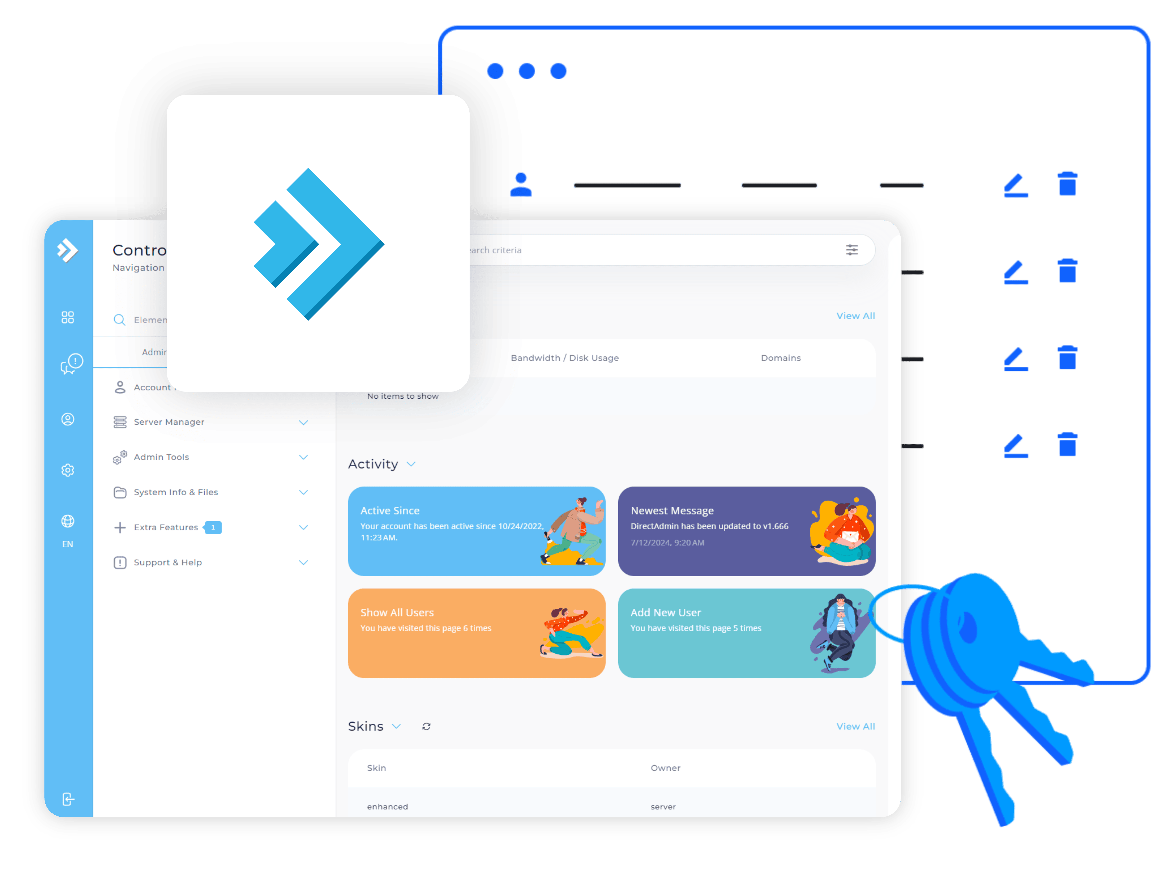 Managed DirectAdmin Hosting Benelux | Volledig Beheerd - Klantbeheer via DirectAdmin